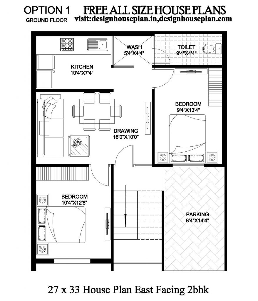 27X33 house plan