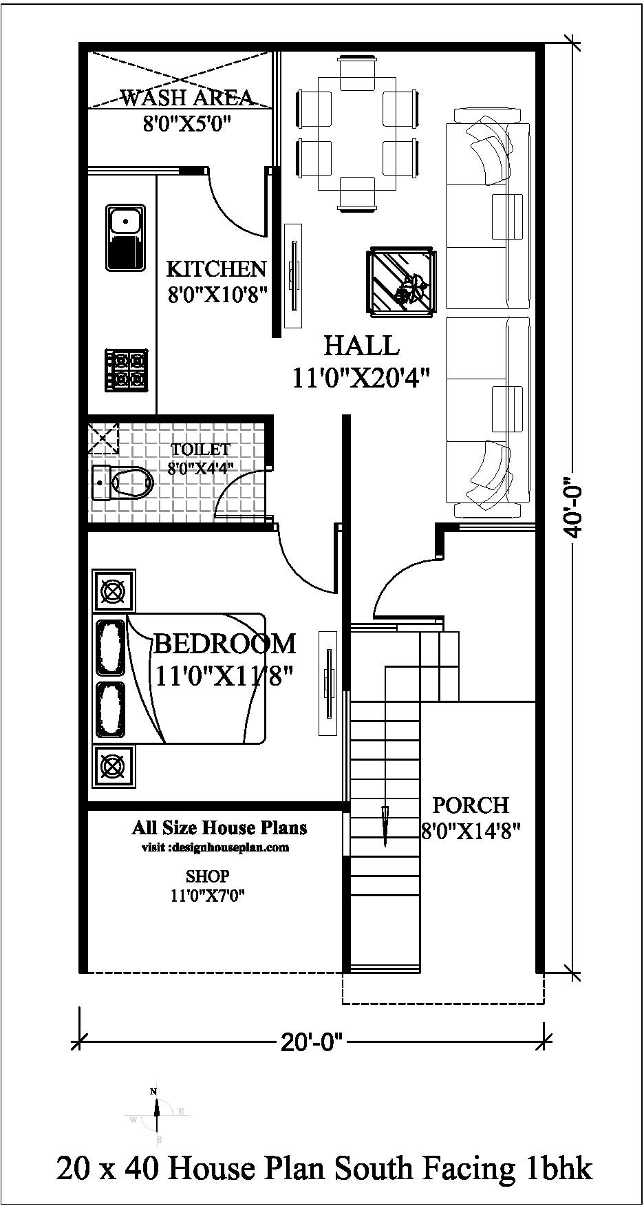 20X40 House Floor Plans