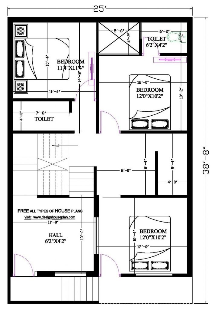 25 feet by 40 feet house plans