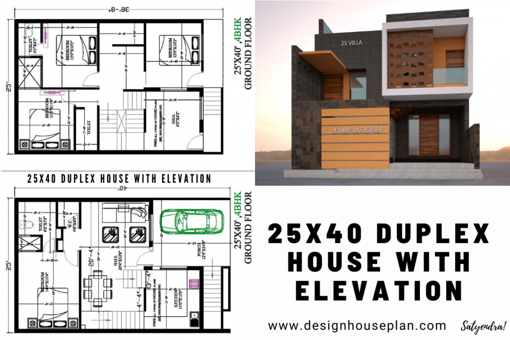 25 x 40 house plan