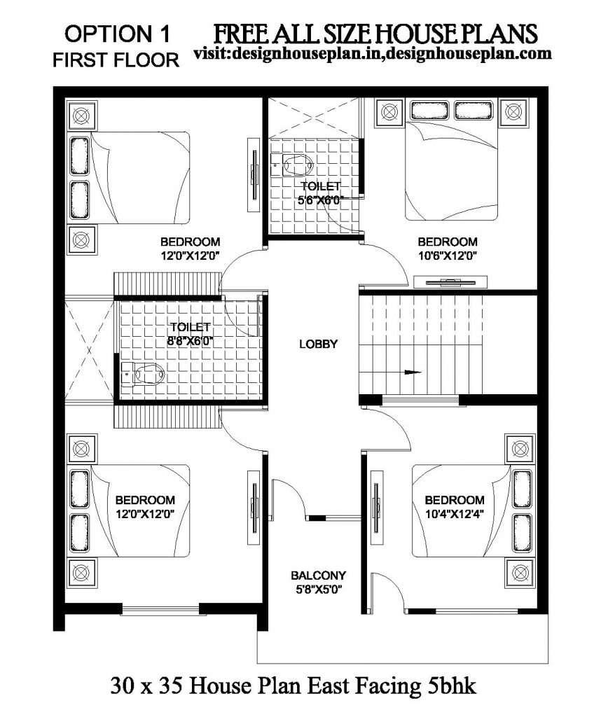 30 x 35 duplex house plans
