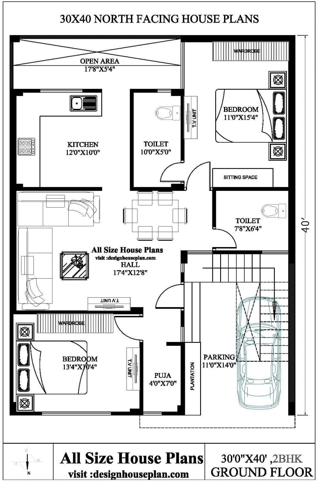 30X40 Floor Plans  House  Ichigokids
