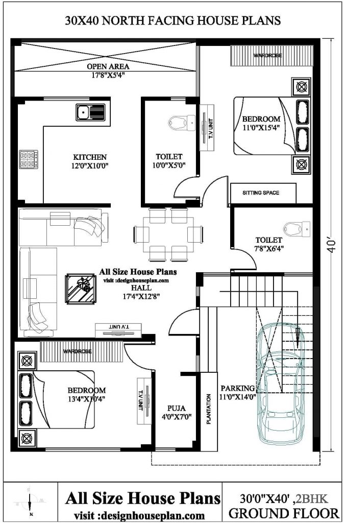 30x45 Floor Plan Design With Complete