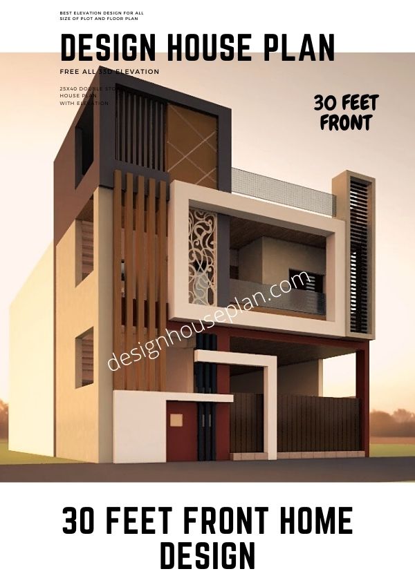30 feet front home design