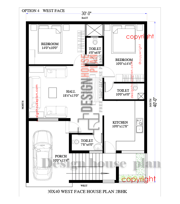 30x40 modern house plans