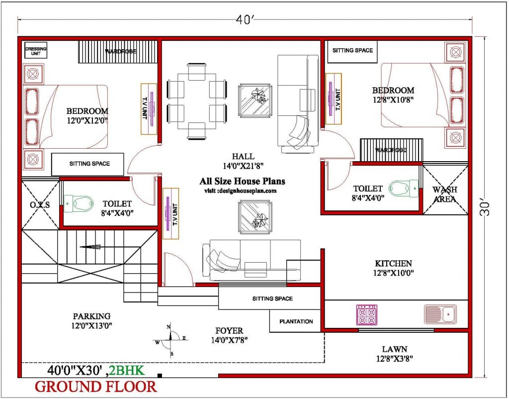 40x30 house plans