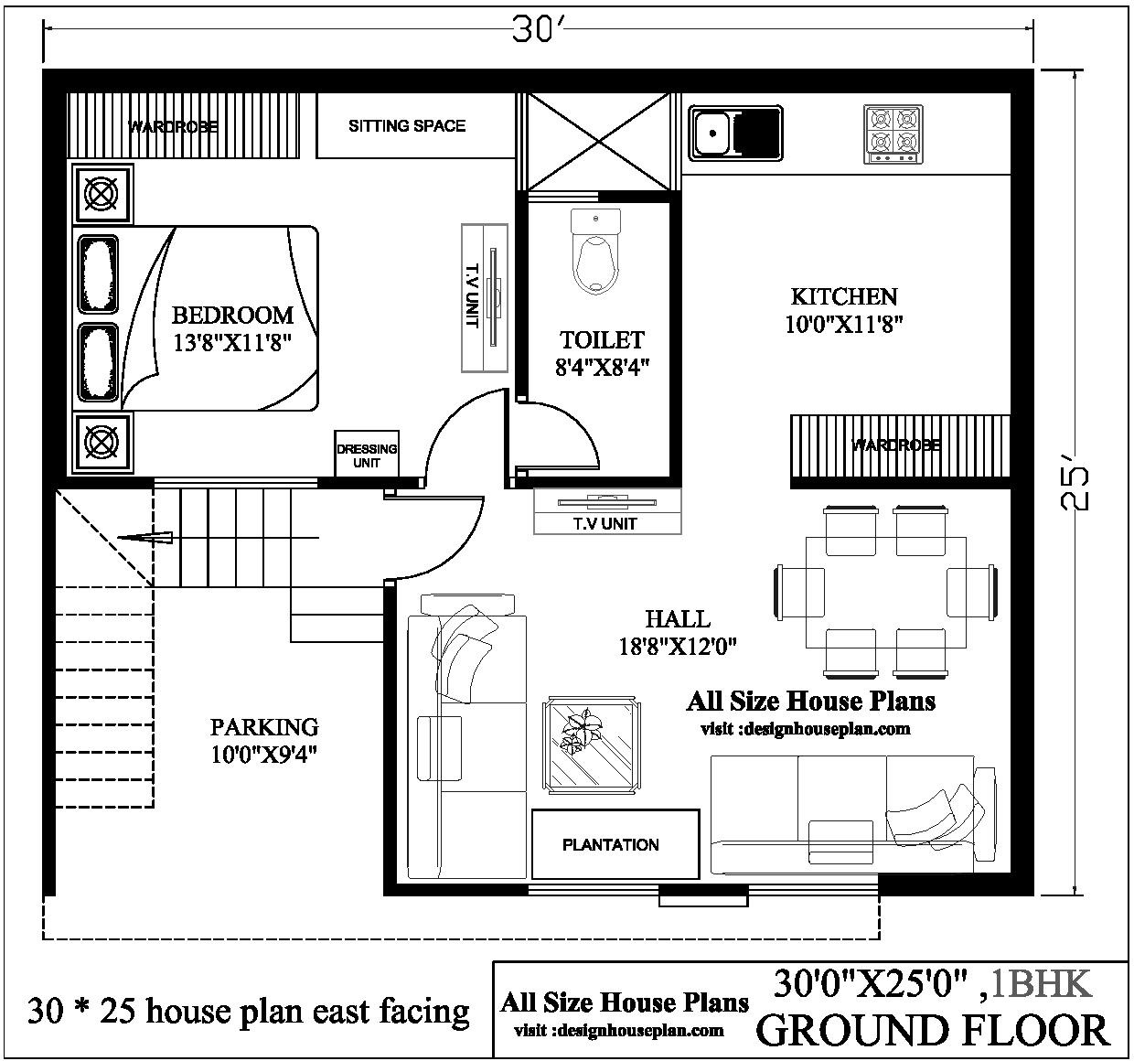 30*40 duplex house plan | 3 bedroom duplex house design | manis home -  YouTube