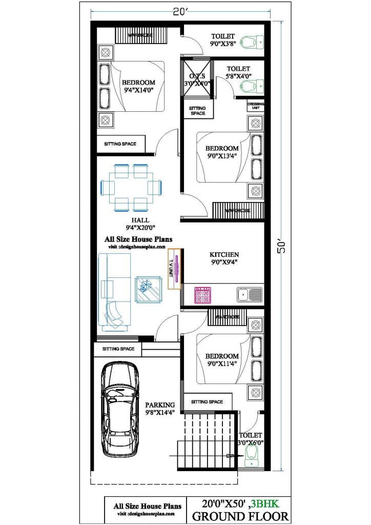 1000 sq ft house