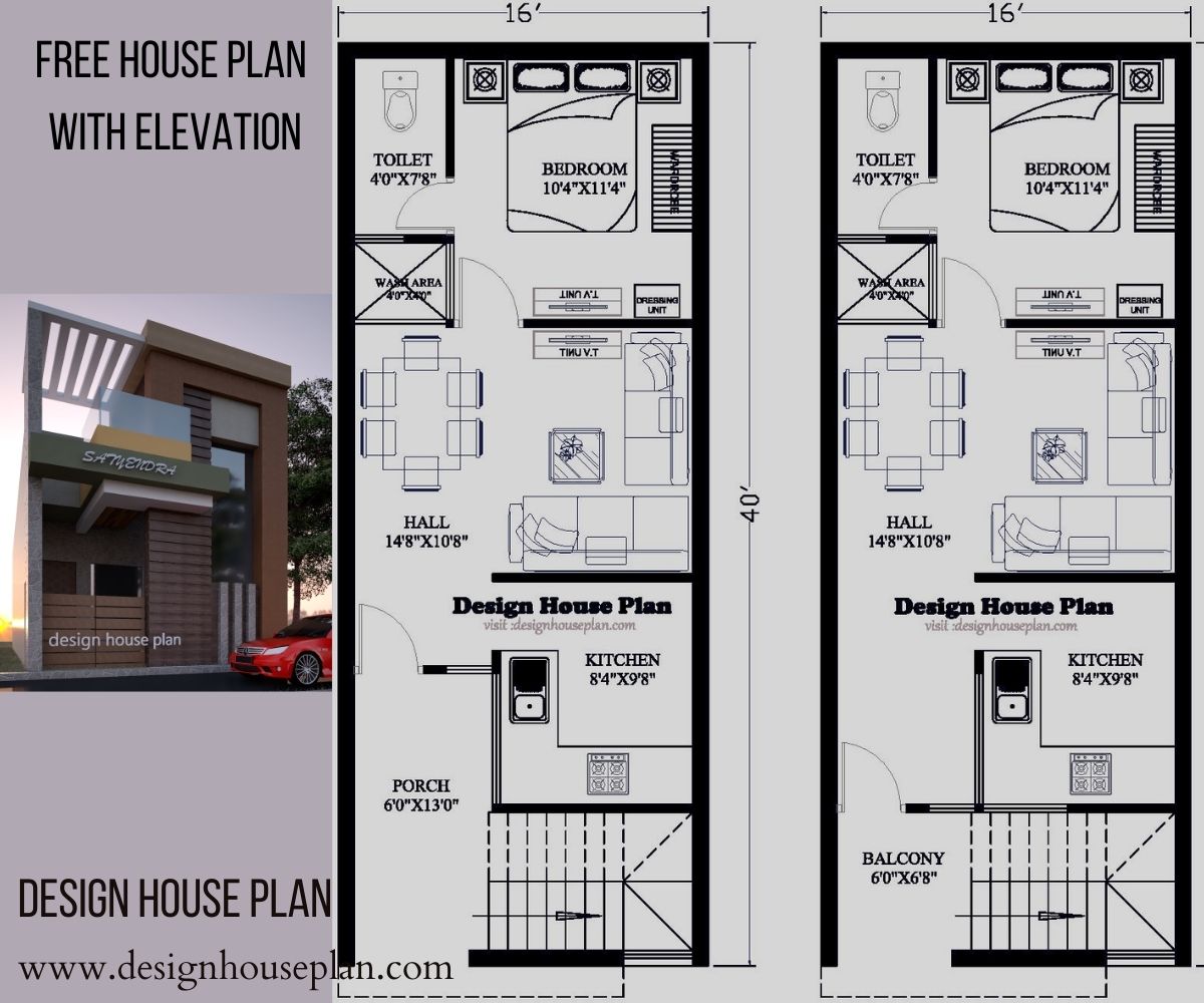 16 40 house plan