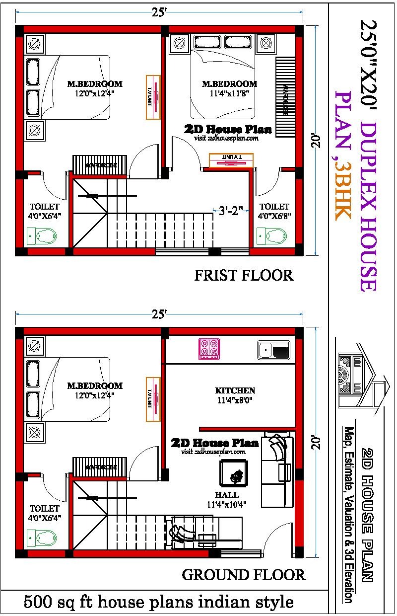 500 sq ft house plans indian style