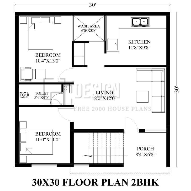 30x30 floor plan