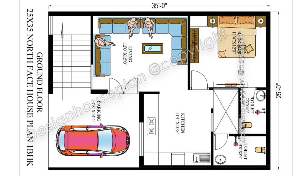 25 x 35 house plan Vastu
